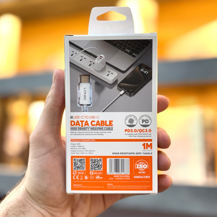 قیمت و مشخصات کابل شارژ دو سر تایپ C