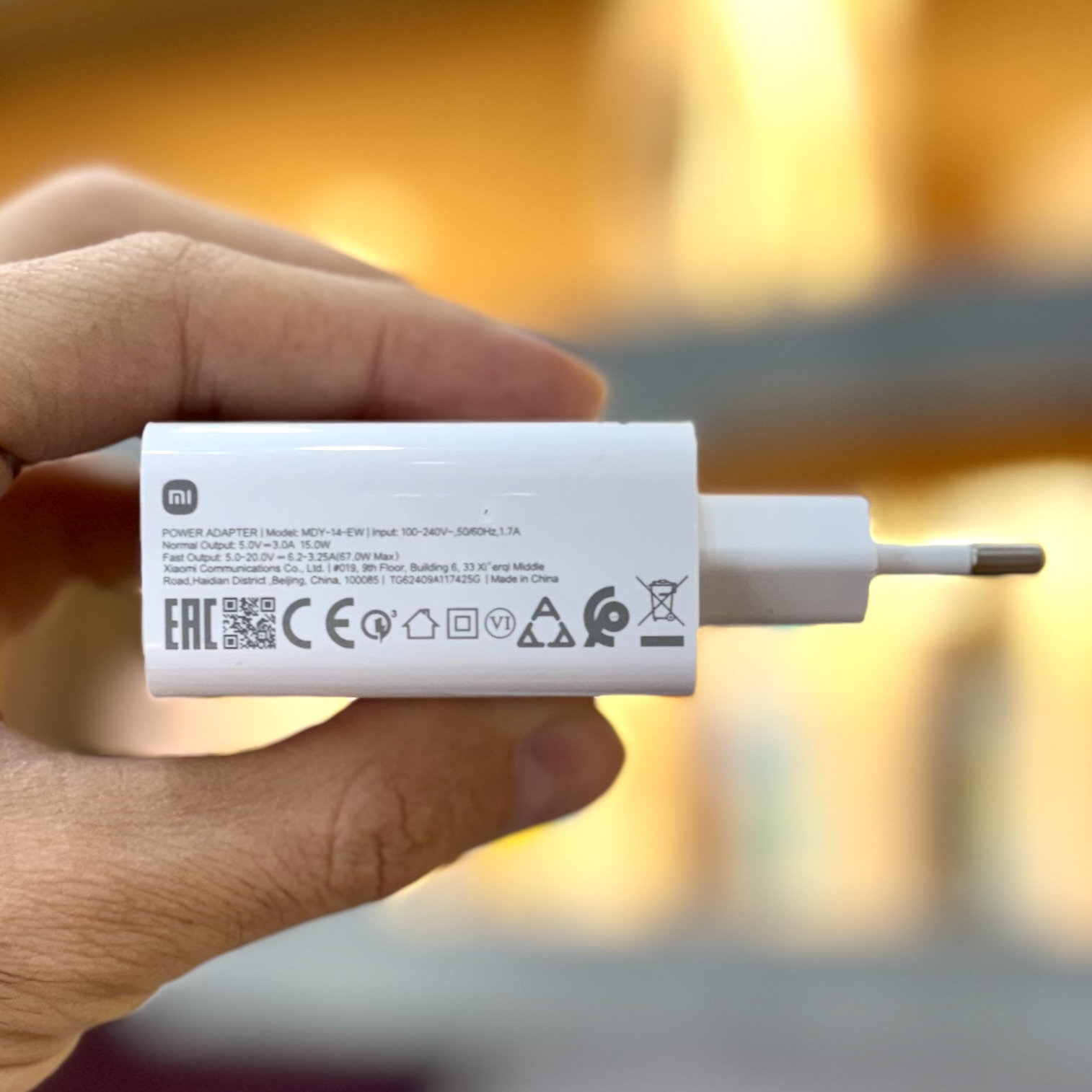 شارژر سرجعبه شیائومی ۶٧ وات