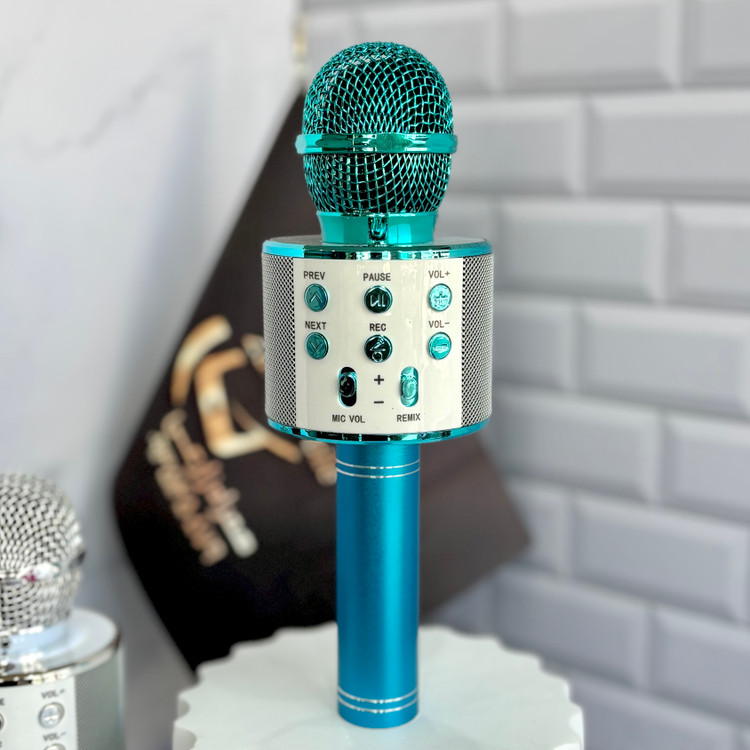 میکروفون بلوتوثی چندرنگ مدل WS-858 با امکانات کامل و کیفیت بال