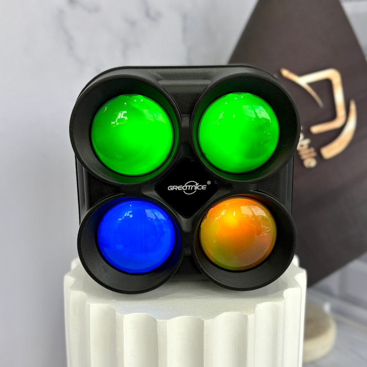 اسپیکر بلوتوثی GTS‑1835 گریت نایس با رقص نور رنگی، پشتیبانی از USB، رم، AUX و بلوتوث؛ صدای باکیفیت و طراحی جذاب برای مهمانی و استفاده روزمره