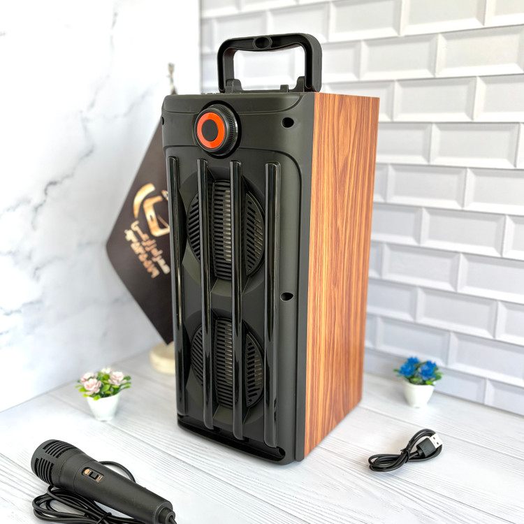 بدنه اسپیکر Sing-e مدل JQS9401 با طراحی چوبی مدرن