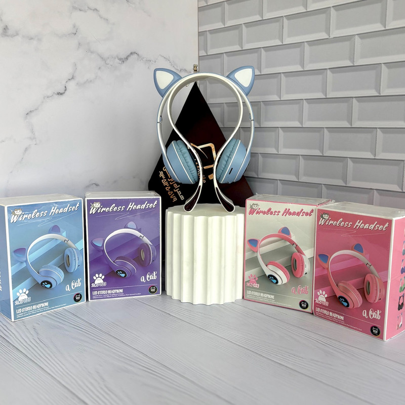 هدفون بیسیم گربهای MZ-023 مناسب هدیه برای کودکان
