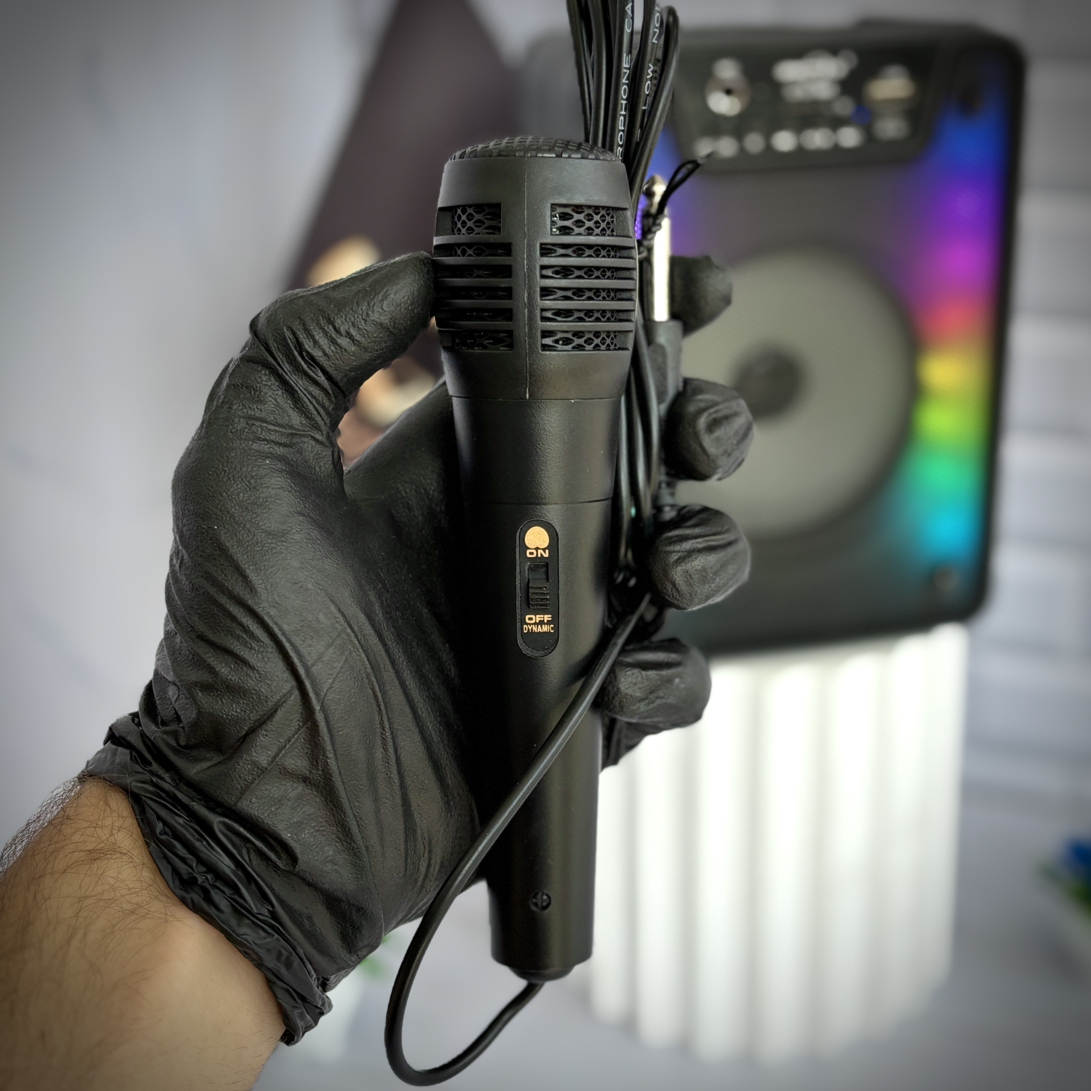 اسپیکر کارائوکه خانگی با ورودی میکروفون