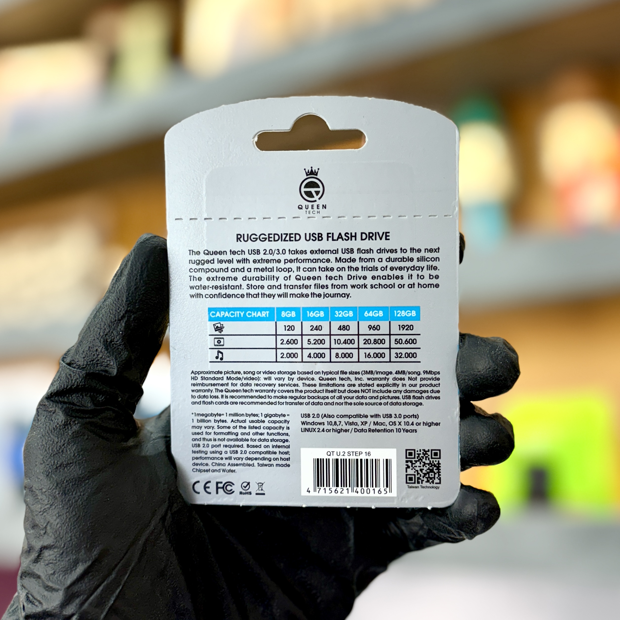 فلش USB 16 گیگ مناسب موزیک، فیلم و فایل با ضمانت فونیکالا