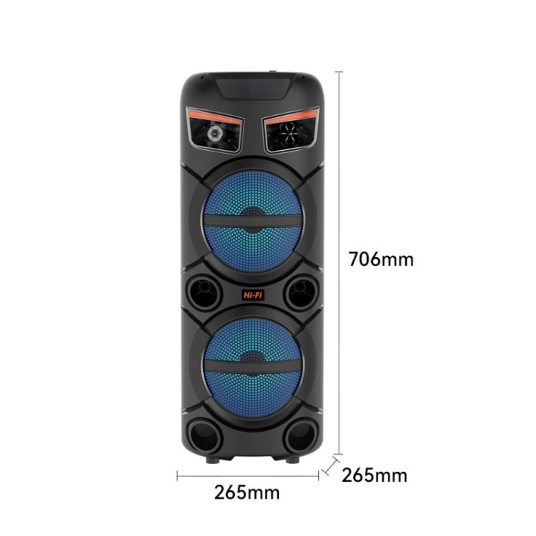 نمای جلویی اسپیکر Sing-e ZQS2803 دو ساب 8 اینچی